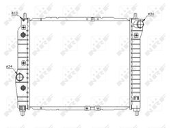 Radiator racire motor NRF 53638