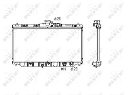 RADIATOR RACIRE MOTOR NRF 536711 - Compatibil cu HONDA