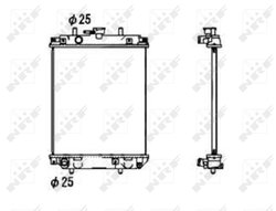 Radiator racire motor NRF 53674