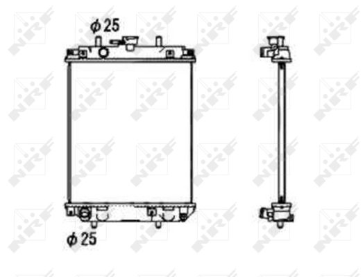 Radiator racire motor NRF 53674