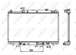 Radiator racire motor NRF 53679