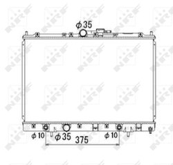 RADIATOR RACIRE MOTOR NRF 53686 - Compatibil cu MITSUBISHI