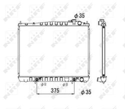 Radiator racire motor NRF 53694