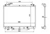 Radiator racire motor NRF 53702