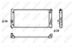 Radiator racire motor NRF 53709