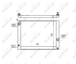 Radiator racire motor NRF 53724