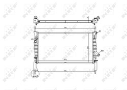 Radiator racire motor NRF 53742