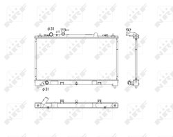 RADIATOR RACIRE MOTOR NRF 53752 - Compatibil cu MAZDA