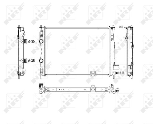 RADIATOR RACIRE MOTOR NRF 53756 - Compatibil cu NISSAN
