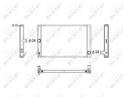 RADIATOR RACIRE MOTOR NRF 53764 - Compatibil cu TOYOTA