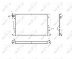 RADIATOR RACIRE MOTOR NRF 53768 - Compatibil cu TOYOTA