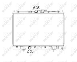 Radiator racire motor NRF 53792