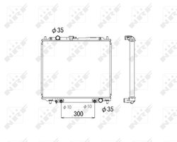 Radiator racire motor NRF 53810