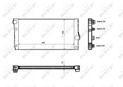 Radiator racire motor NRF 53817
