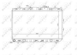 Radiator racire motor NRF 53819