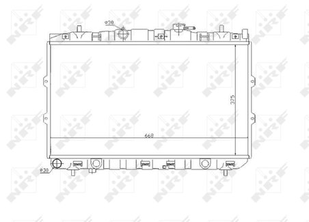 Radiator racire motor NRF 53819