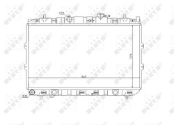 Radiator racire motor NRF 53819