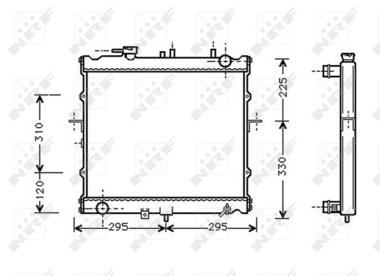 Radiator racire motor NRF 53831