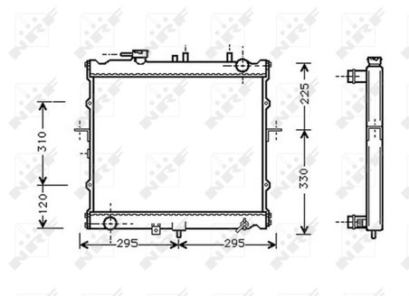 Radiator racire motor NRF 53831
