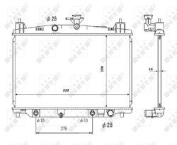 Radiator racire motor NRF 53850
