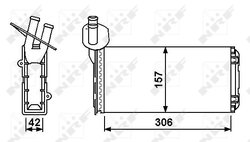 Schimbator caldura incalzire habitaclu NRF 53889