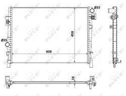 Radiator racire motor NRF 53901