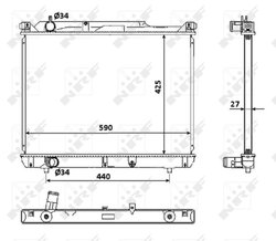 RADIATOR RACIRE MOTOR NRF 53916 - Compatibil cu SUZUKI