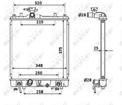 Radiator racire motor NRF 53927