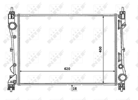 Radiator racire motor NRF 53935