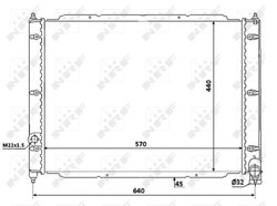 Radiator racire motor NRF 53944