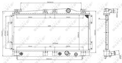 Radiator racire motor NRF 53955