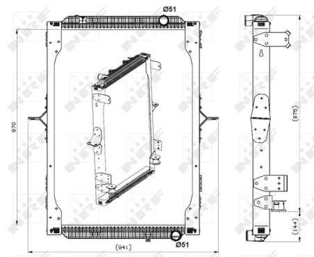 RADIATOR RACIRE MOTOR NRF 539564 - Compatibil cu RENAULT TRUCKS