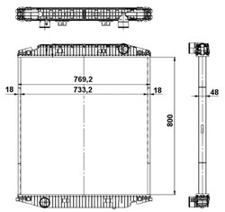 Radiator racire motor NRF 539567