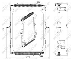 RADIATOR RACIRE MOTOR NRF 539564 - Compatibil cu RENAULT TRUCKS