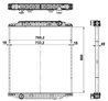 Radiator racire motor NRF 539567