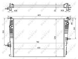 Radiator racire motor NRF 53965