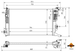 Radiator racire motor NRF 53963A