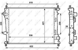 RADIATOR RACIRE MOTOR NRF 53987 - Compatibil cu FIAT