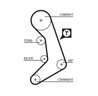 CUREA DISTRIBUTIE GATES 5398XS - Compatibil cu VOLVO, VW