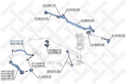 BRAT SUSPENSIE STELLOX 54-01547-SX - Compatibil cu ALPINA, BMW
