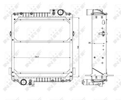 Radiator racire motor NRF 54073