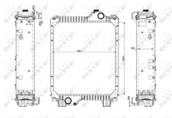 Radiator racire motor NRF 54079