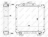 Radiator racire motor NRF 54089