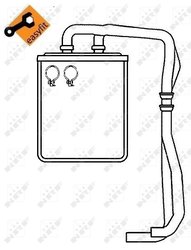 Schimbator caldura incalzire habitaclu NRF 54219