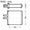 SCHIMBATOR CALDURA INCALZIRE HABITACLU NRF 54223 - Compatibil cu FIAT