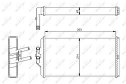 SCHIMBATOR CALDURA INCALZIRE HABITACLU NRF 54241 - Compatibil cu MERCEDES-BENZ