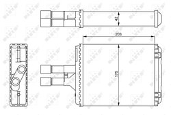 Schimbator caldura incalzire habitaclu NRF 54242