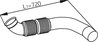 RACORD EVACUARE DINEX 54245 - Compatibil cu MERCEDES-BENZ