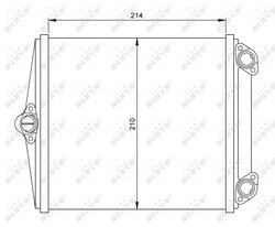 SCHIMBATOR CALDURA INCALZIRE HABITACLU NRF 54248 - Compatibil cu MERCEDES-BENZ