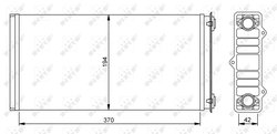 SCHIMBATOR CALDURA INCALZIRE HABITACLU NRF 54254 - Compatibil cu DAF